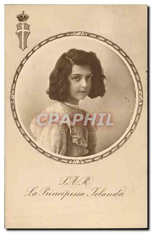 Bild des Verkufers fr Carte Postale Ancienne SAR La Principessa Iolanda zum Verkauf von CPAPHIL