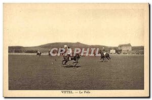 Carte Postale Ancienne Vittel Le polo Cheval