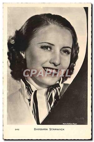 Bild des Verkufers fr Carte Postale Moderne Cinema Barbara Stanwyck zum Verkauf von CPAPHIL