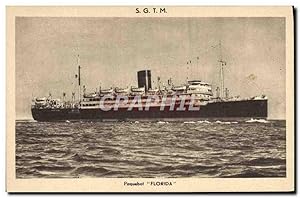 Carte Postale Ancienne Bateau Paquebot Florida SGTM