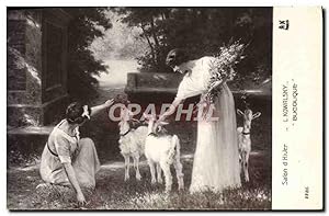 Bild des Verkufers fr Carte Postale Ancienne Chevre Kowalsky Salon d'hiver Bucolique zum Verkauf von CPAPHIL