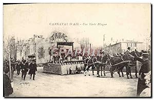 Carte Postale Ancienne Carnaval d'Aix Une vaste blague Tabac