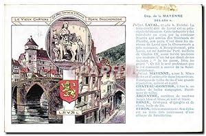 Carte Postale Ancienne Mayenne Laval Lion