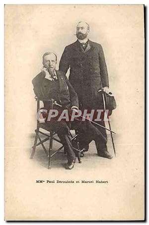 Carte Postale Ancienne Paul Deroulede et Marcel Habert