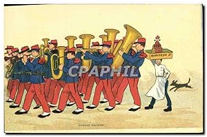 Image du vendeur pour Carte Postale Ancienne Fantaisie Militaria Musique militaire Godiveau mis en vente par CPAPHIL