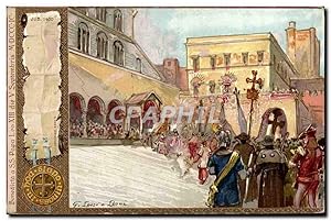 Carte Postale Ancienne Fantaisie Illustrateur Pape Leo XIII