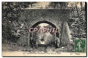 Carte Postale Ancienne Saint Leu Taverny Le pont du diable