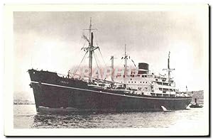 Image du vendeur pour Carte Postale Ancienne Bateau Compagnie des Messageries Maritimes Le navire de charge Indus mis en vente par CPAPHIL