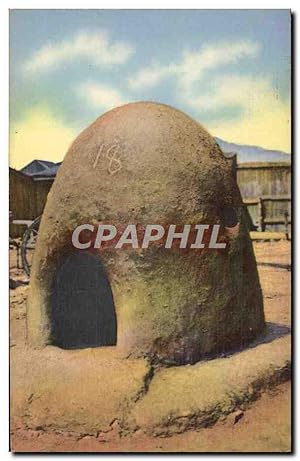 Bild des Verkufers fr Carte Postale Ancienne Far West Cow Boy Adobe bake oven of the Southwest zum Verkauf von CPAPHIL