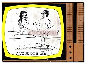 Bild des Verkufers fr Carte Postale Ancienne Humour A vous de juger zum Verkauf von CPAPHIL