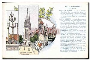 Carte Postale Ancienne Finistere Quimper