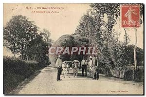Carte Postale Ancienne Folklore Bourbonnais La saison des foins