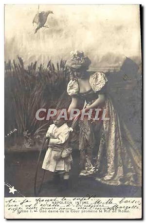 Image du vendeur pour Carte Postale Ancienne Fantaisie Napoleon 1er intime Une dame de la cour promene le roi de Rome mis en vente par CPAPHIL