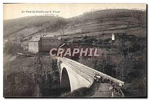 Carte Postale Ancienne le pont du diable sur la Vaur