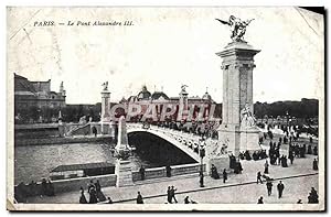 Bild des Verkufers fr Carte Postale Ancienne Paris Le Pont Alexandre III zum Verkauf von CPAPHIL