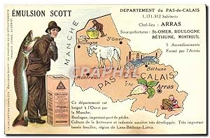 Carte Postale Ancienne Emulsion Scott département Pas de Calais Arras St Omer Boulogne Bethune Mo...