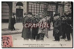 Carte Postale Ancienne La manifestation du 1er mai a Paris M Lepine et les generaux