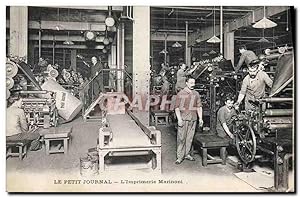 Carte Postale Ancienne Presse Le Petit Journal Imprimerie Marinoni