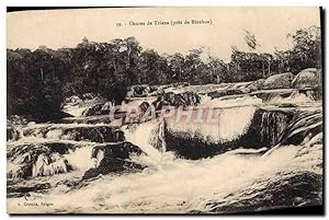 Carte Postale Ancienne Chutes De Trians pres de Bienhoa