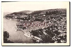 Carte Postale Ancienne Villefranche Sur Mer vue générale