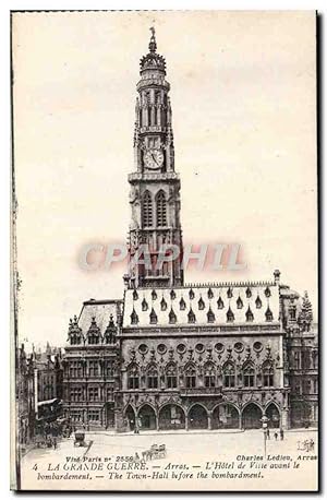 Carte Postale Ancienne Arras L'Hôtel de ville