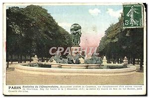 Image du vendeur pour Carte Postale Ancienne Paris Fontaine de L'Ohservatoire mis en vente par CPAPHIL