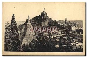 Carte Postale Ancienne Le Puy vue Prise A Travers Les Pins