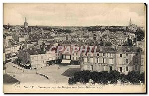 Carte Postale Ancienne Niort Panorama Pris du Donjon Vers Saint Hilaire