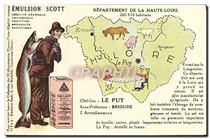 Carte Postale Ancienne Emulsion Scott département Haute Loire Le Puy Brioude