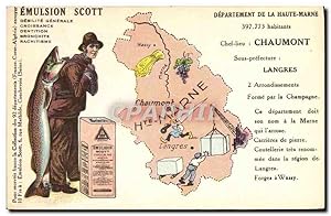 Carte Postale Ancienne Emulsion Scott département Haute Marne Chaumont Langres