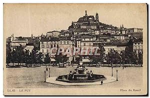 Carte Postale Ancienne Le Puy Place du Breuil