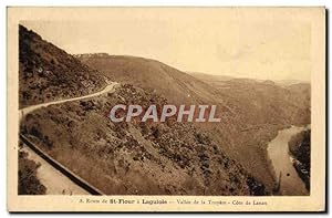 Carte Postale Ancienne Route De St Flour A Lagulole Vallée De La Truyere Cote De Lanau