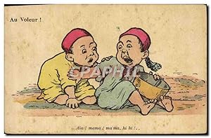 Seller image for Carte Postale Ancienne Fantaisie Illustrateur Enfants Au voleur for sale by CPAPHIL