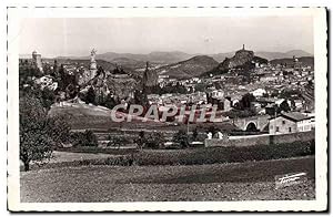 Carte Postale Ancienne Le Puy vue générale dite des Quatre Rochers