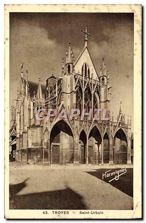 Carte Postale Ancienne Troyes Saint Urbain