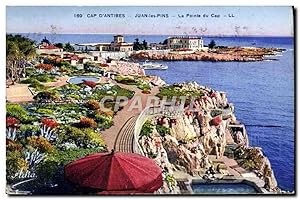 Carte Postale Ancienne Cap D'Antibes Juan Les Pins La Pointe Du Cap
