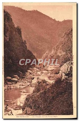 Carte Postale Ancienne Entraygues Les Gorges Du Lot Pittoresque