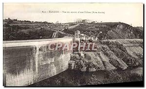 Carte Postale Ancienne Eguzon vue eu Amont d'une ecluse Rive droite