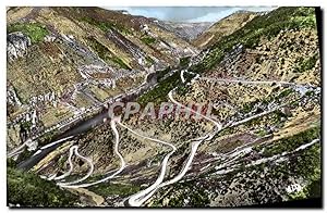 Carte Postale Moderne Les lacets de la route de la Malene a l'Aven Armand et vallée du Tarn