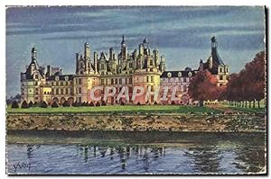Carte Postale Ancienne Château De Chambord Façade Nord