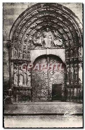 Carte Postale Ancienne Angers Le Portail De La Cathédrale