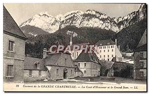 Carte Postale Ancienne La Grande Chartreuse La Cour D'Honneur Et Le Grand Som