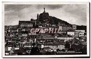 Carte Postale Ancienne Le Puy vue générale la cathédrale et le rocher Corneille