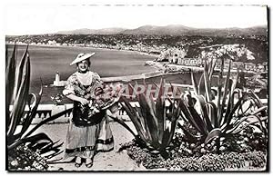 Carte Postale Moderne La Cote D'Azur Nice vue générale Folklore