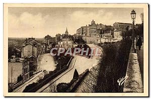 Carte Postale Ancienne Angouleme Le Rempart Desaix et les Rotondes