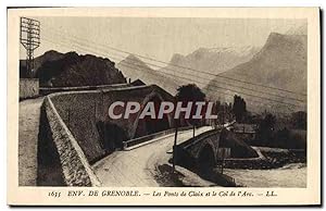 Carte Postale Ancienne Environs de Grenoble Les Ponts De Claix Et Le Col De I'Arc