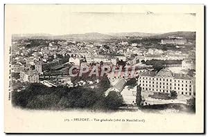 Carte Postale Ancienne Belfort vue générale Cote de Montbeliard