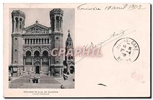Carte Postale Ancienne Lyon Basilique de ND de Fourviere