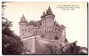 Carte Postale Ancienne Saumur Le Château Fort