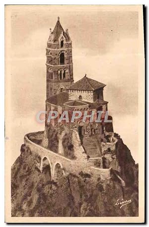 Carte Postale Ancienne Le Puy Velay Chapelle Saint Michel